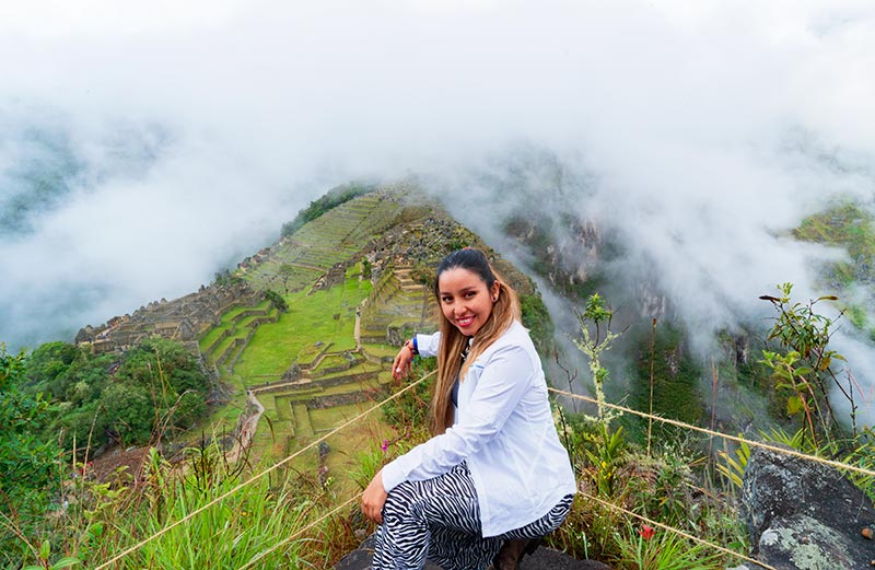 Vista da montanha Huchuy Picchu