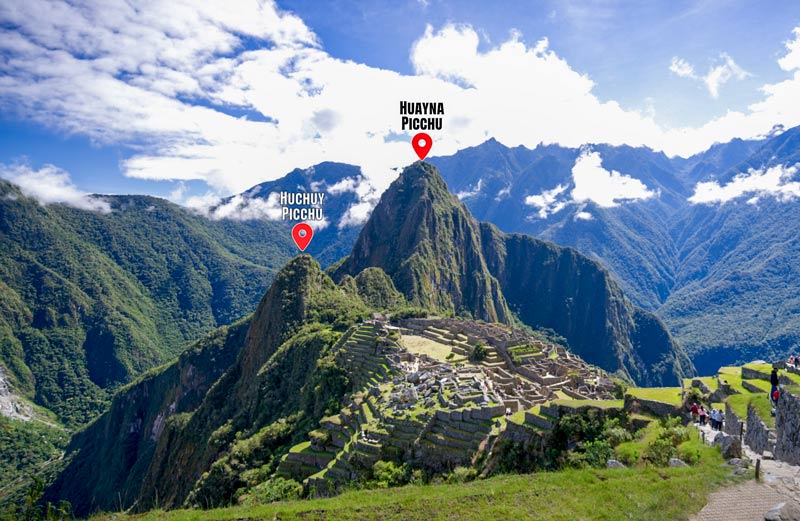 Montaña Huchuy Picchu y Huayna Picchu